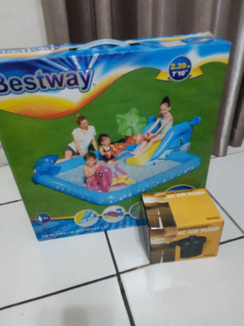 Pompa Angin Listrik Bestway - Pompa Untuk Kolam Kasur