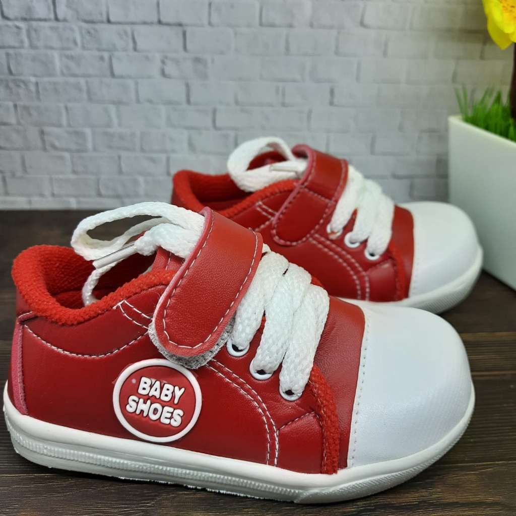 mandirishoesstore-SEPATU SNEAKER TALI ANAK 1 2 3 TAHUN FAY04