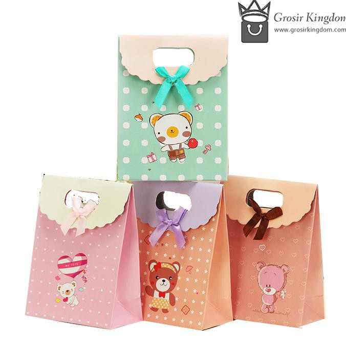 

Xl Cute Bear, Kantong Motif Bear, Paper Bag Kado, Grosir Kantong Kado