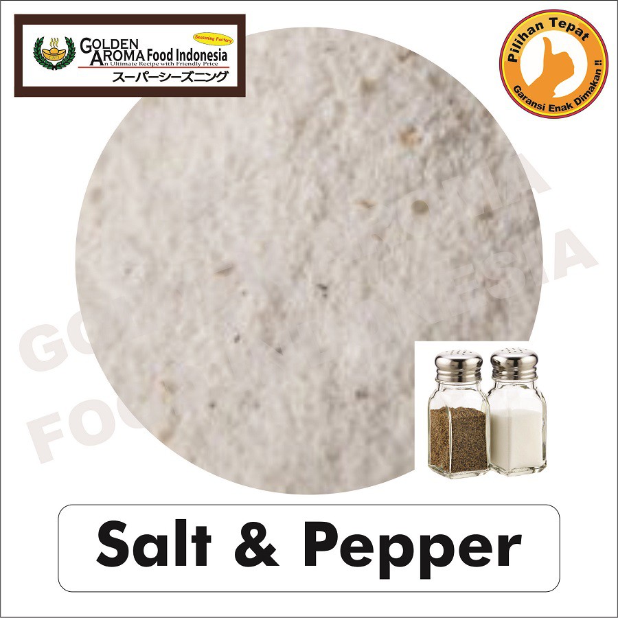 

Bumbu Tabur Serbaguna Murah Halal Asin lada / salt and pepper 1000 gr / 1 kg