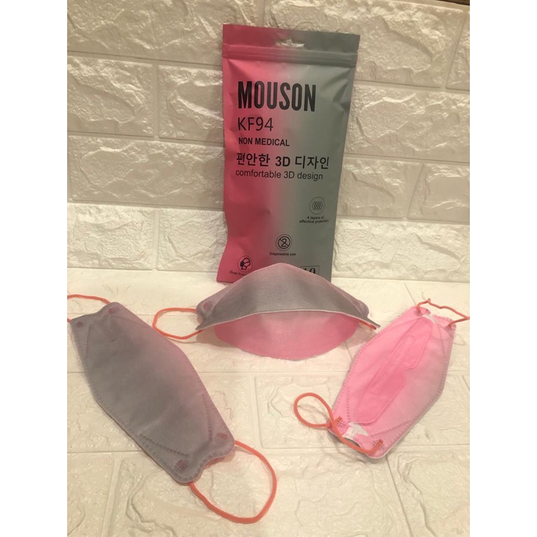 MASKER KF94 MOUSON GRADASI WARNA 4PLY 10 PCS EVO 3D MASK KF94 SACHET