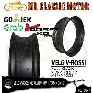  Velg  V Rossi XD Ukuran  4 50 Ring  17  Hitam Variasi Motor  