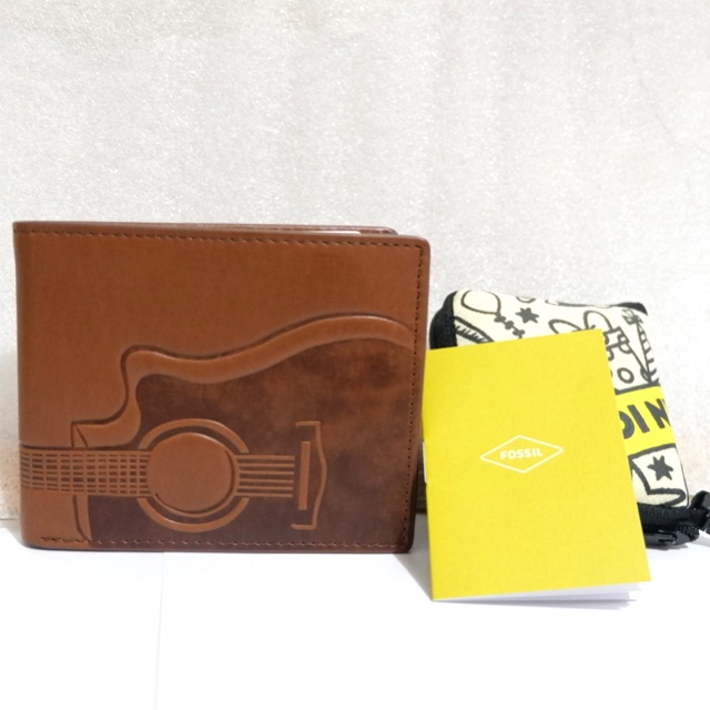 DOMPET FOSSIL PRIA ORIGINAL COUNTER KULIT ASLI MODEL NASH CFS06BROWN