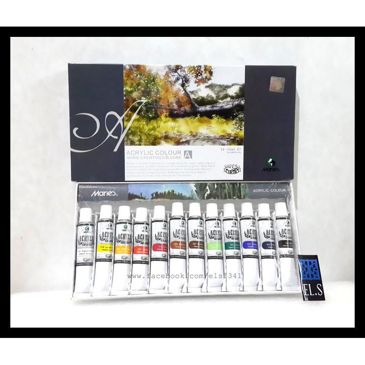 

New Produk Maries Acrylic Color Set 12