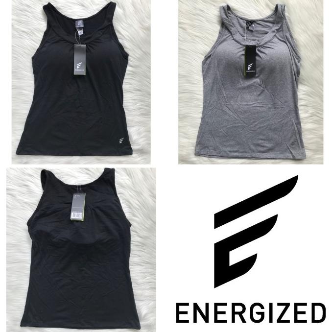 Pakaian Olahraga Wanita Energized Tanktop Sport Pierre Cardin With Pad Original 801-000026