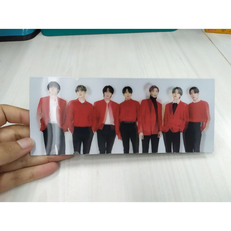 booked lenticular tiket bts mots