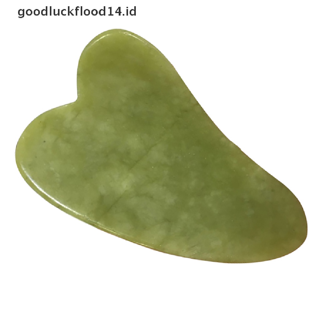 [OOID] Natural Jade Guasha Scrapping Plate Gua Sha Massager Face Meridian Scrapping ID