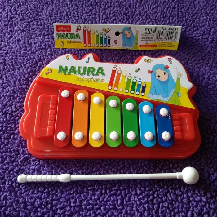 Cotton 49051 Naura Xylophone Mainan Musik Bunyi