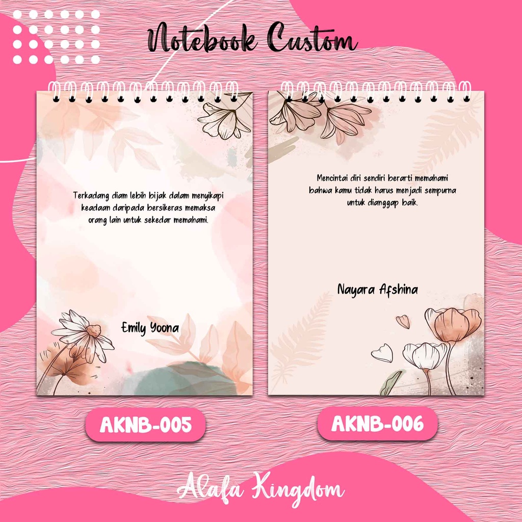 

Alafakingdom AKNB 005-006 Notebook Buku Catatan 100 halaman A6 / Sketch Book / Block Note Mini