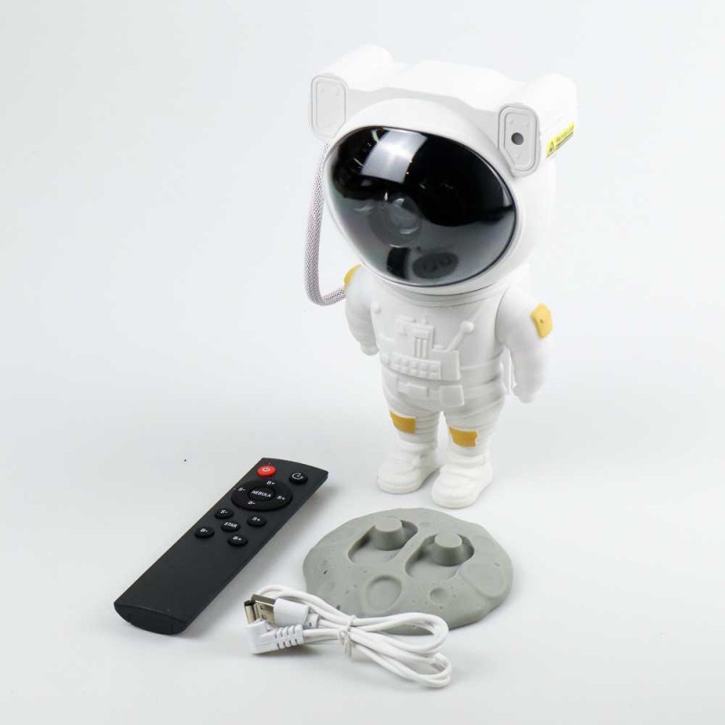 Lampu Proyektor Multifungsi Cahaya Bintang Model Astronot Light Remote