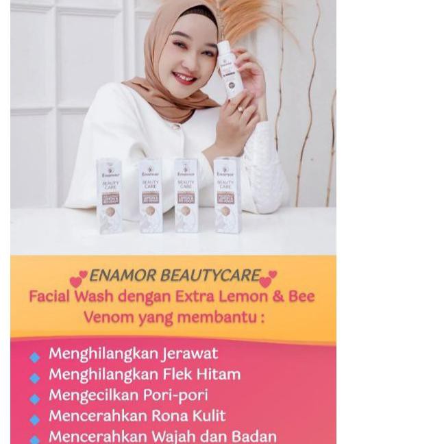 ➼ Enamor Beauty Care Paket Flek Enamor Pembersih Wajah Glowing Serum Wajah Original ➣