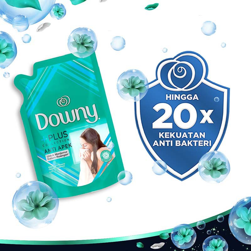 Downy Pelembut &amp; Pewangi Pakaian Anti Apek Refill - 650 ml