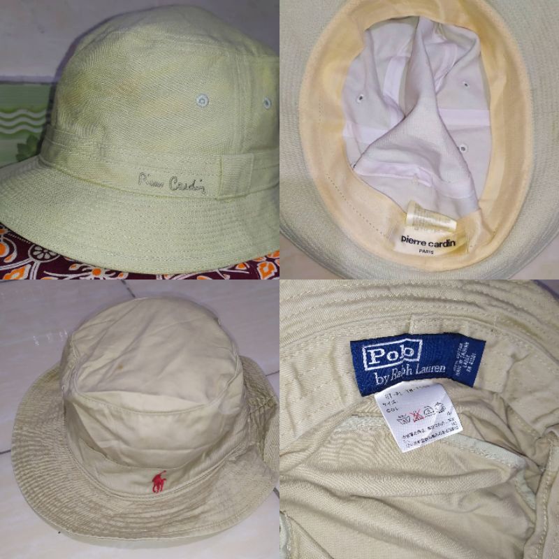 TOPI BUCKET PIERE CARDIN & POLO RAPH LOUREN