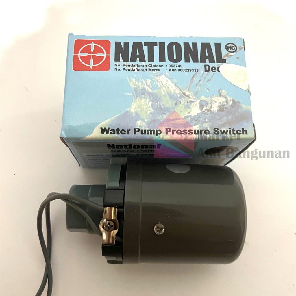 NATIONAL Water Pump Pressure Switch 1/4 / Pengatur Tekanan Pompa - Type GP-125JB Ukuran 1/4