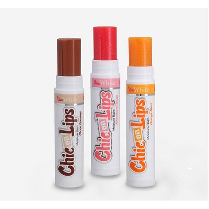 VIVA Lip Balm Chic on Lips - Pelembab Bibir Moisture Jojoba Oil, Aloe UV Filter Vit E 4.2g