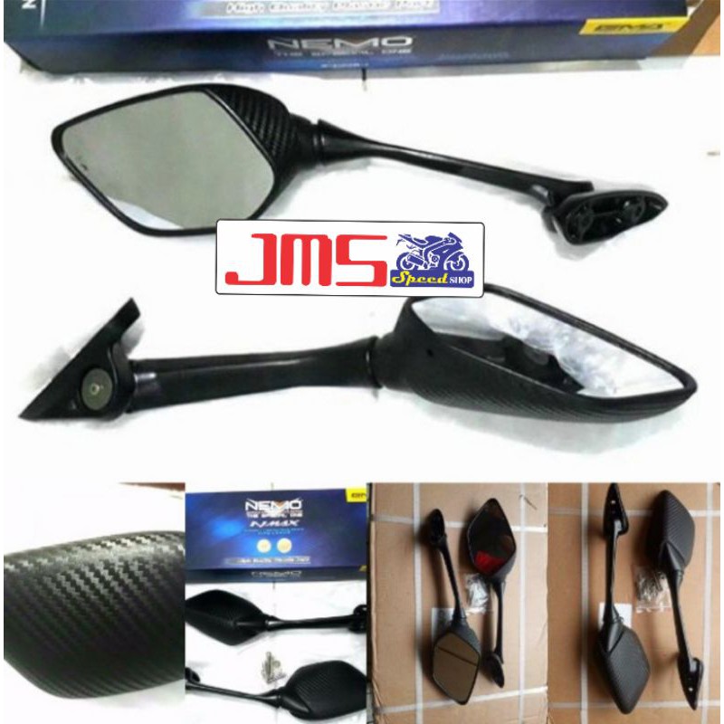 spion nemo R25 carbon tangkai panjang/pendek r25 r15 CBR ninja 250 nmax new nmax lama pcx pnp