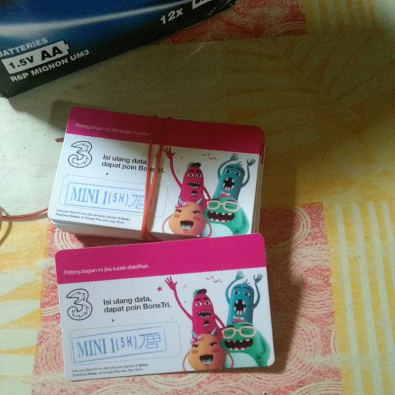 voucher kuota tri 1gb mini 5hari