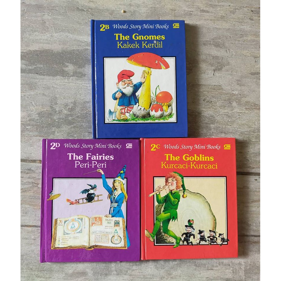 BUKU ANAK WOODS STORY MINI BOOKS TONY WOLF PAKET ISI 3