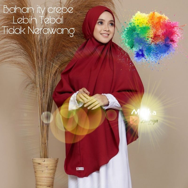 Bergo Wanita Jumbo Syari Bahan Moscrape