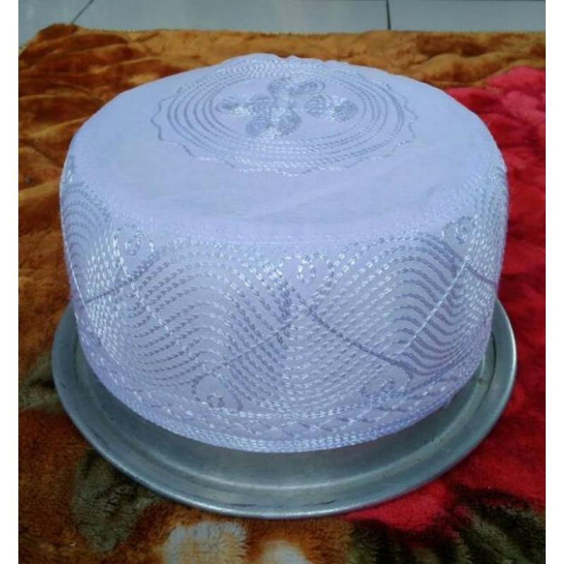 Peci Kopiah Madinah Putih Bulat sekodi 20pcs