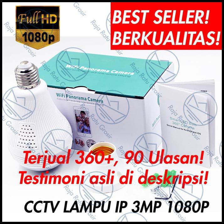 L31 Kamera Cctv Lampu Ip Wireless Panorama Fisheye 360 (Bohlam / Bulb) Kamera Pengintai Exclusive
