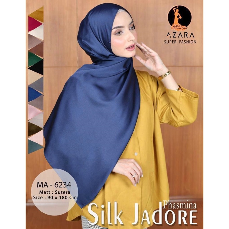 Helen Shop86 Pashmina Silk Premium Hijab Pasmina Silky Terbaru Jilbab Phasmina Silk Import Kerudung Murah Kekinian