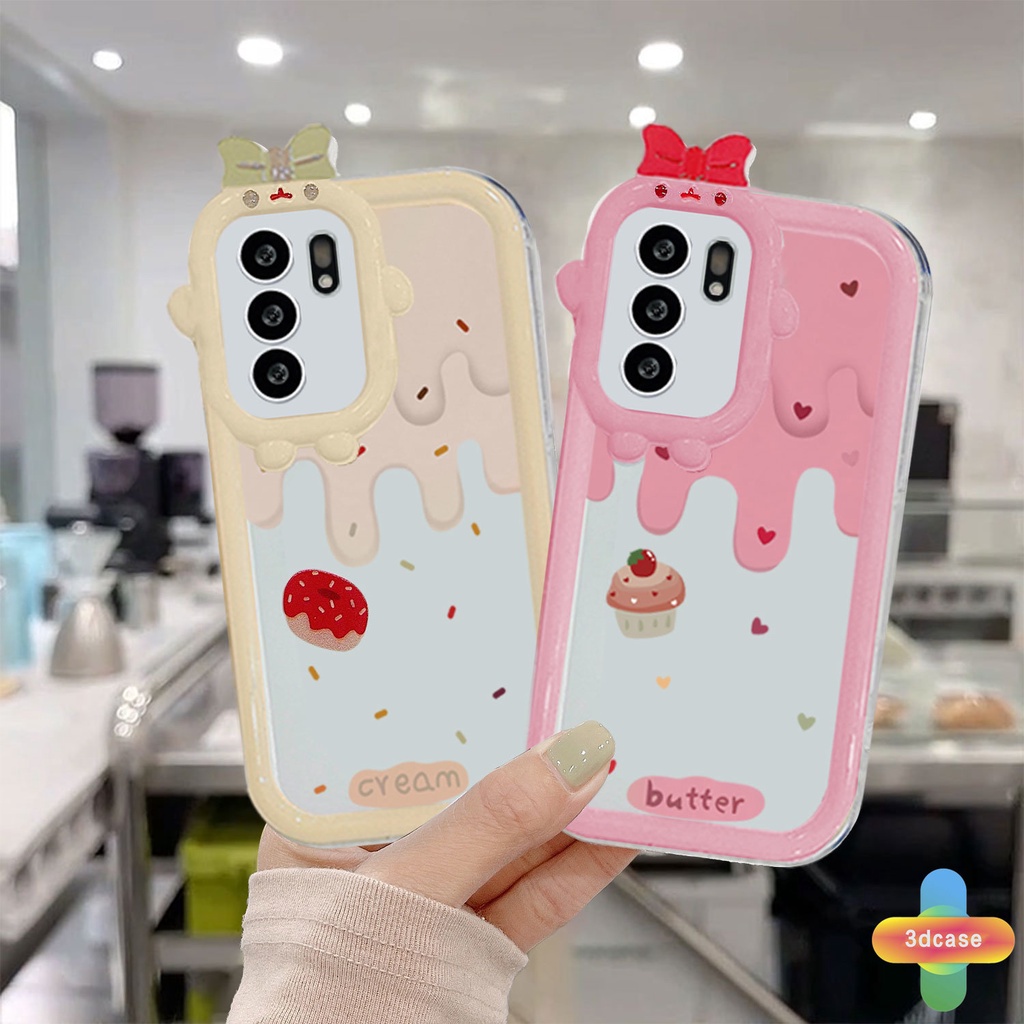 Case HP OPPO A16 A95 A57 A55 A7 A15 A54 A5S A3S A56 A76 A96 A5 A9 A31 A53 A33 2020 A12 A1K A16E A16K A54S Reno 5 Lite 5F A74 A15S A52 A11K A92 A35 A11 A93 A32 A72 A94 A53S Lucu Kartun Anjing Line Flower Love Heart Moon 3D Wavy Curved Edge Soft Tpu Case