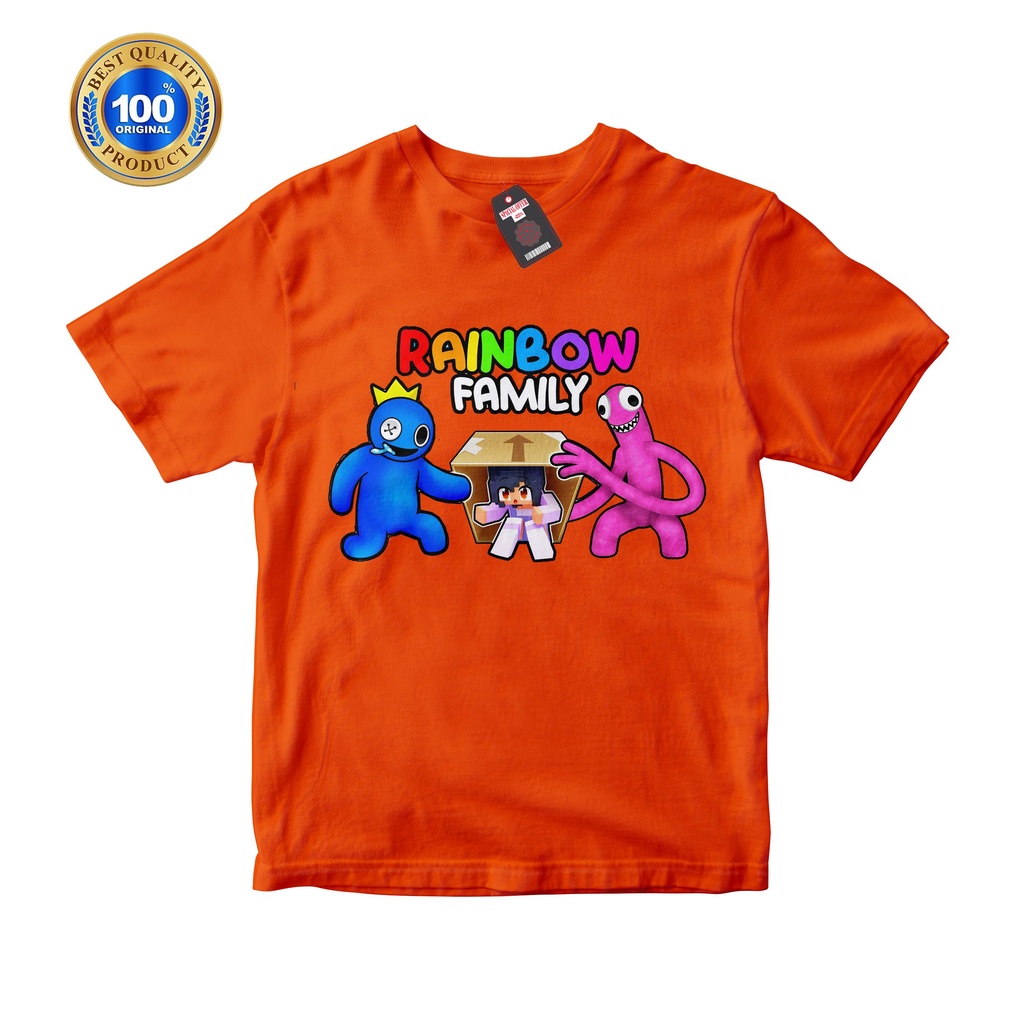 kaos anak rainbow friends terbaru 2-10 tahun bahan premium catoon