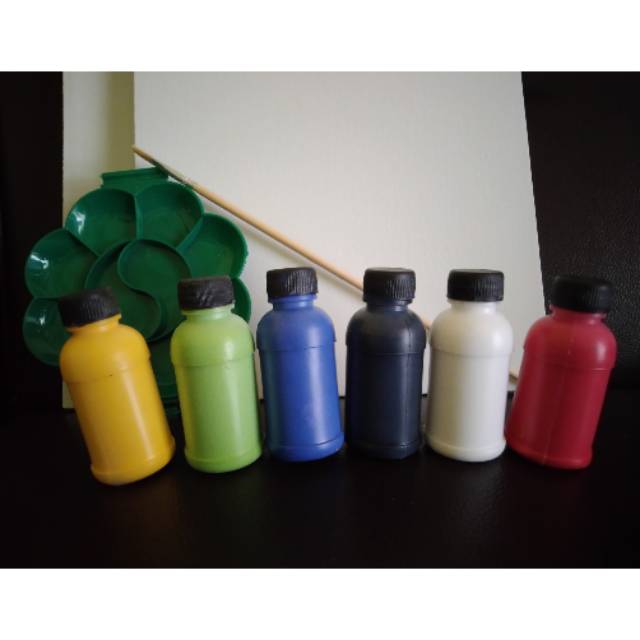 

1 Paket Favorit Kanvas 30cm x 40cm + Kuas + Palet + Cat Akrilik