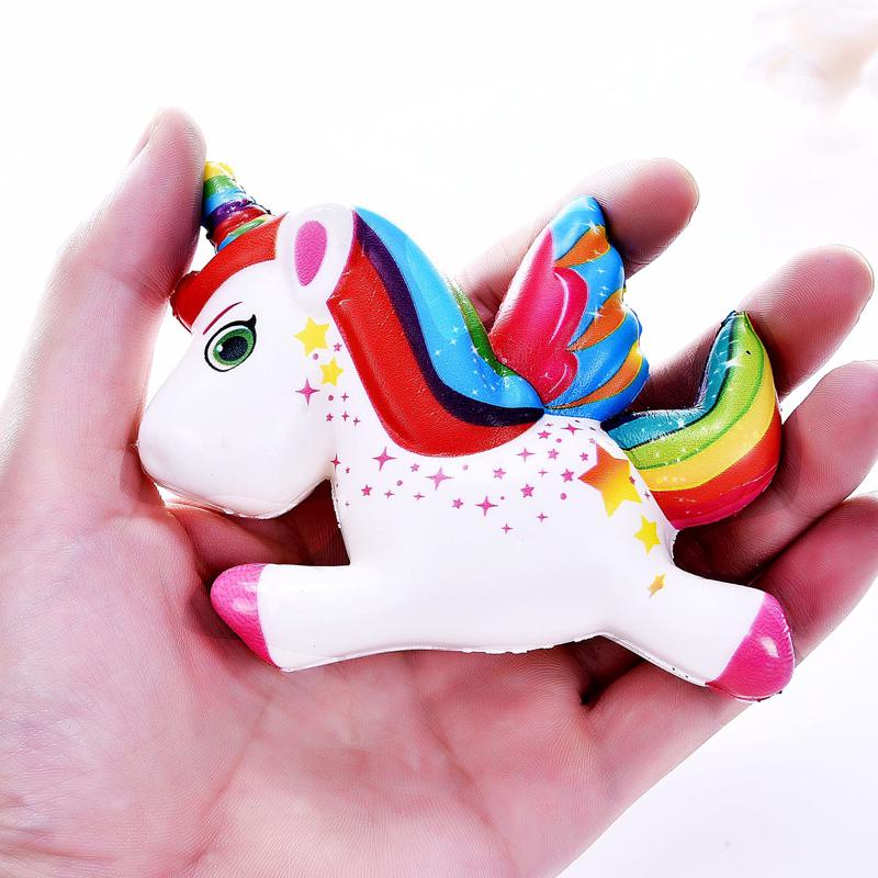  Jumbo Unicorn Kuda Squishy Slow Rising Charm Cream Stres 