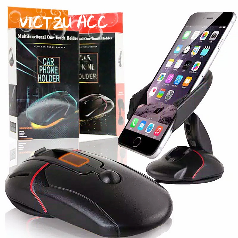 Holder HP Mobil Mouse Transformer Bentuk Mouse Holder Handphone Mobil GPS