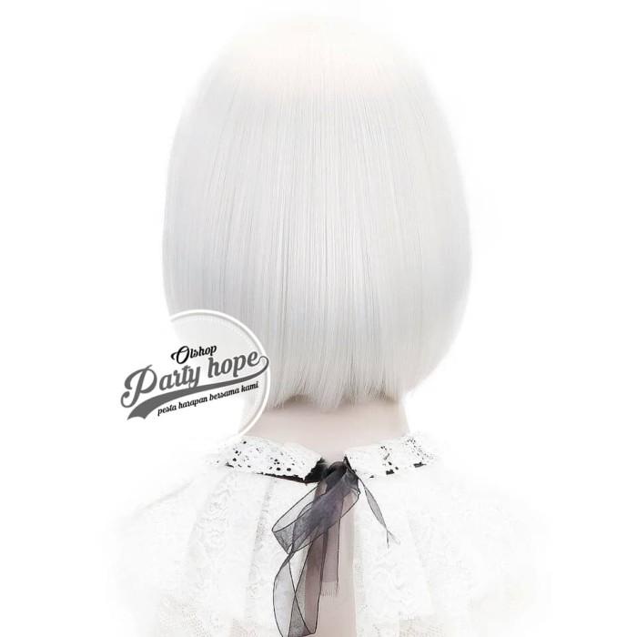 Wig Bob / Wig Poni Pendek / Rambut Palsu Bob Murah / Wig Bob Putih