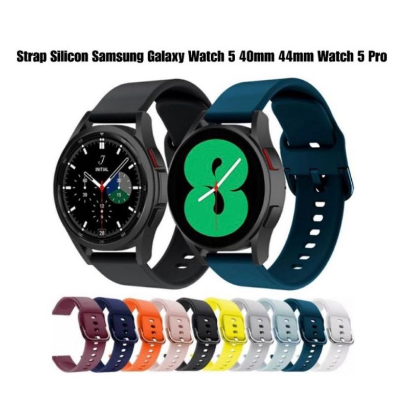 Strap Silicone Tali Jam Samsung Galaxy Watch 5 40mm 44mm Watch 5 Pro 45mm