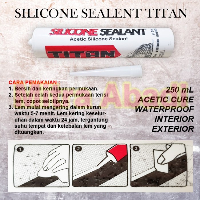

Lem Silicone Sealent / Lem Silikon Kaca Akrilik 250 ML