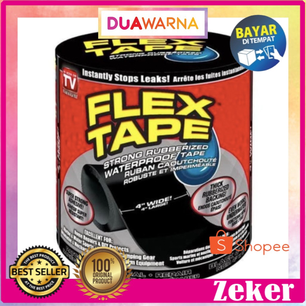 Flex Tape Lakban Khusus Anti Bocor Magic Tape Tebal Anti Air Lakban Hitam Kuat