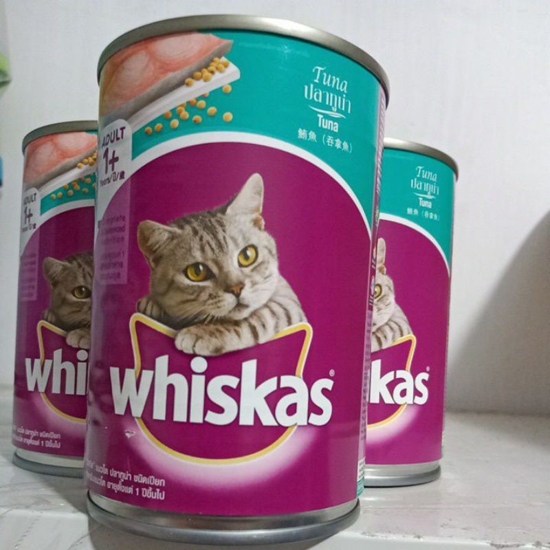 WHISKAS TUNA KALENG 400gram/whiskas can wet food/makanan kucing