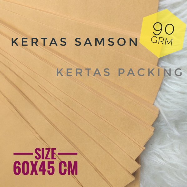 

Diskon Kertas samson packing olshop 90 gsm ukuran 50x45 cm isi 50 lembar Berkualitas