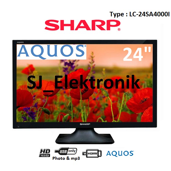 LED TV Sharp 24 Inch LC-24SA4000I - 24SA4000 HDReady HDMI