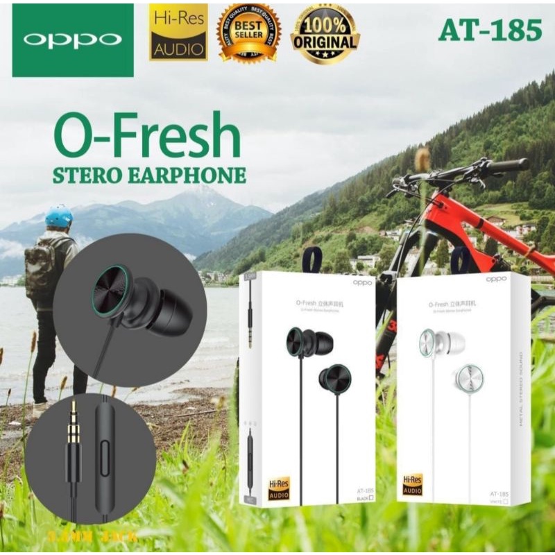 Hf-oppo o-Fresh AT-185 suara Bass dan jernih mantap