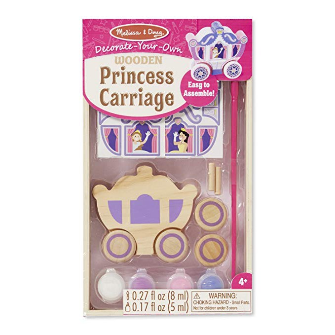 Melissa and Doug Wooden Craft Kit Princess Carriage