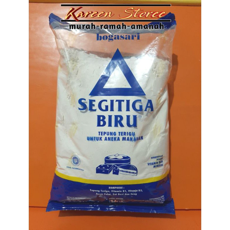 

Tepung terigu Segitiga Biru kemasan 1kg