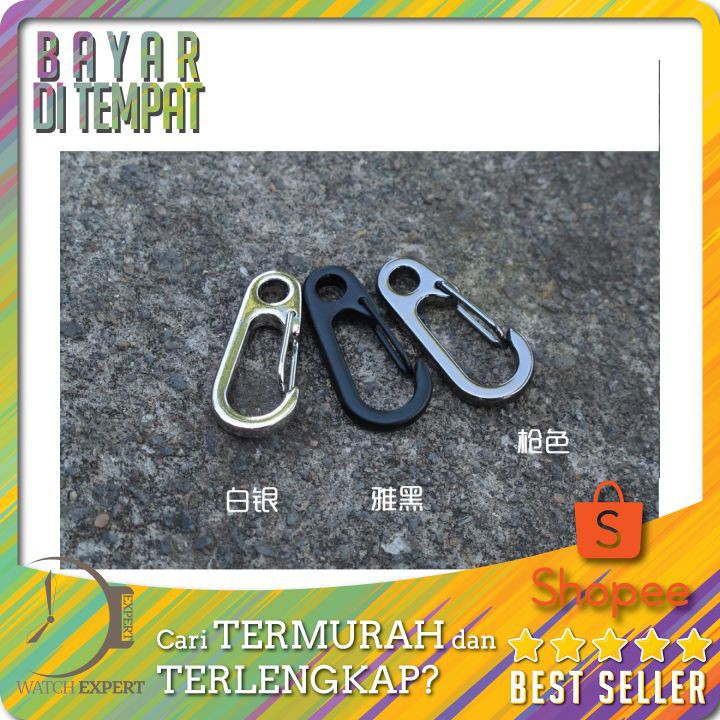 TERMURAH Alat Bantu Tali Mini D-type Buckle Hanging Carabiner Keychain EDC B36