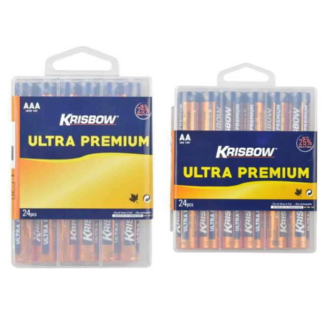 Baterai Krisbow Ultra Alkaline AAA &amp; AA 24pcs