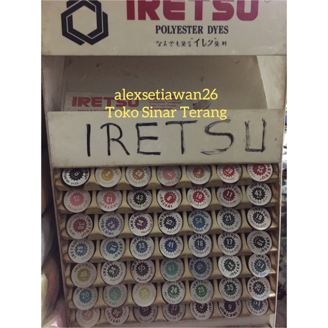 Hisperingin_ Pewarna Kain Iretsu / Pewarna Tekstil/ Pewarna Celup / Wenter Polyester Dyes / Iretsu