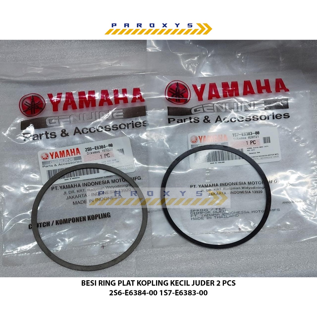 BESI RING PLAT KOPLING KECIL JUDER 2 PCS 1S7-E6383-00 2S6-E6384-00 JUPITER MX 135 OLD LAMA 2006 KE A