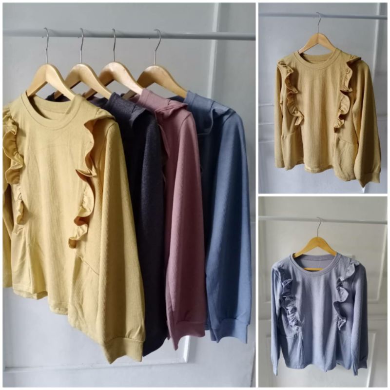 Crinkle Blouse import by Butikyani