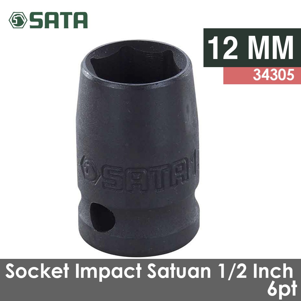 SOCKET 1/2 INCH 12 MM 34305 SATA TOOLS