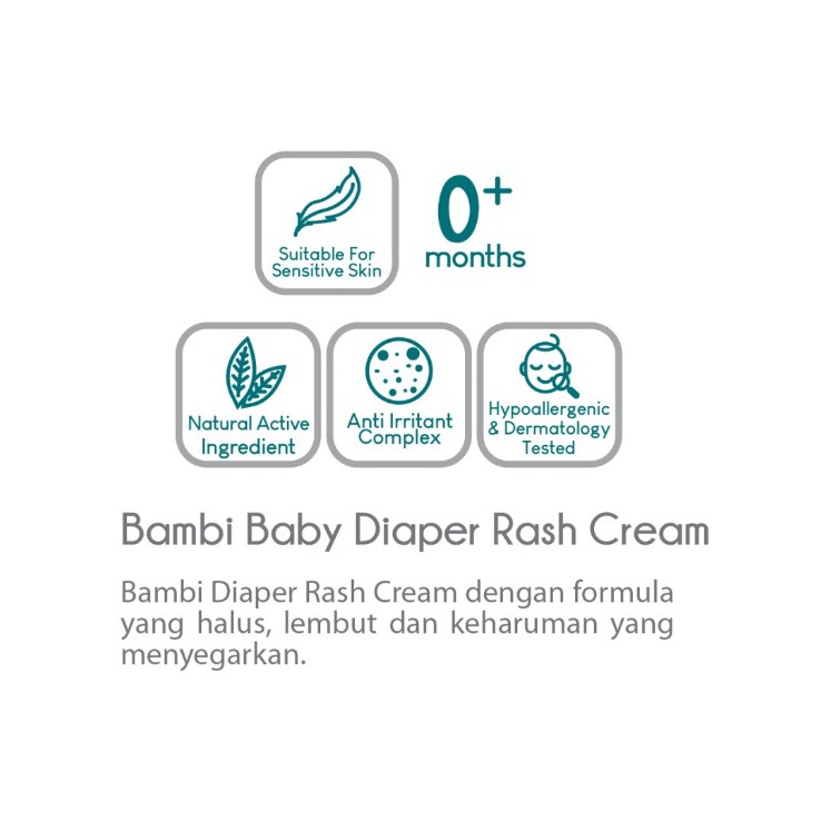 Bambi Baby Diaper Rash Cream 50ml Tube