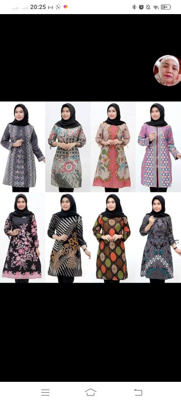 Tunik Batik Zipper Terbaru | Tunik Kekinian
