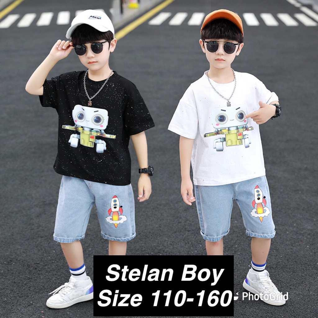 (LOL-JKT) BOY-52 STELAN ANAK COWOK MONSTER ALIEN SIZE 110-160